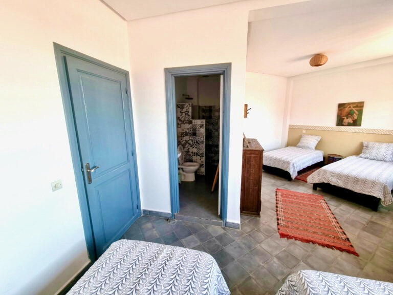 twin room surf accommodation in tamraght | Swell Surf Morocco